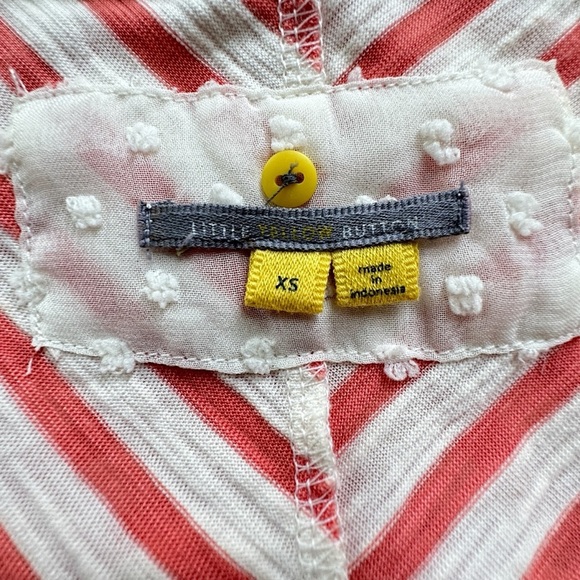 LITTLE YELLOW BUTTON x ANTHROPOLOGIE STRIPED BUTTON MABEL TOP | EXTRA SMALL - Picture 10 of 10